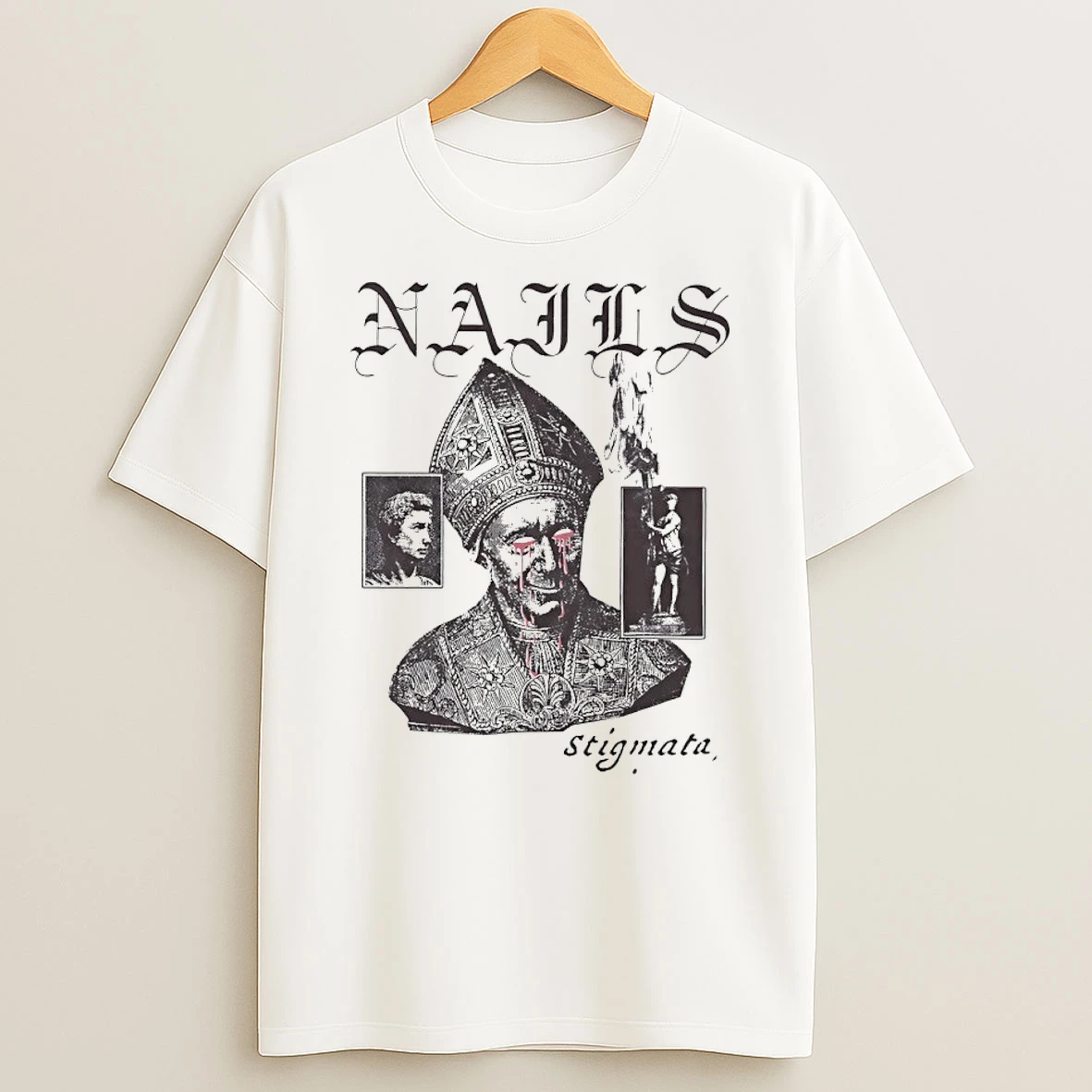 Nails Stigmata Hardcore Metal Band T Shirt