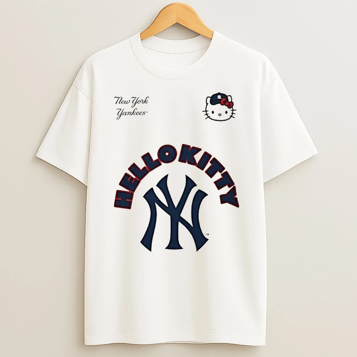 New York Yankees X Hello Kitty August 22 Yankee Stadium T Shirt