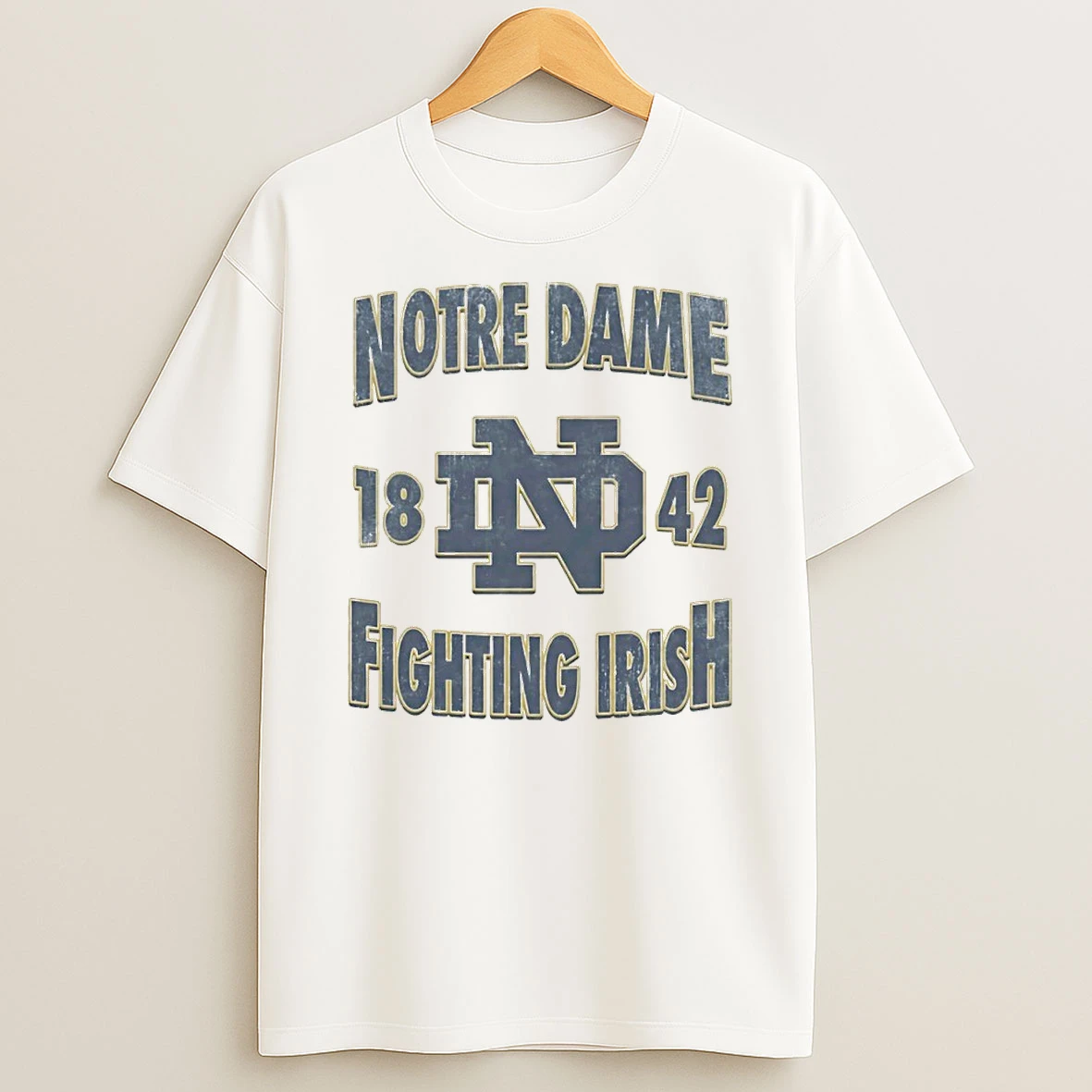 Notre Dame 1842 Fighting Irish Logo T Shirt