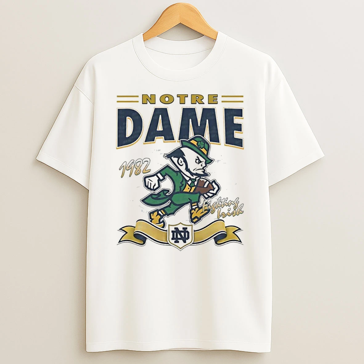 Notre Dame Fighting Irish 1982 Mascot Vintage T Shirt