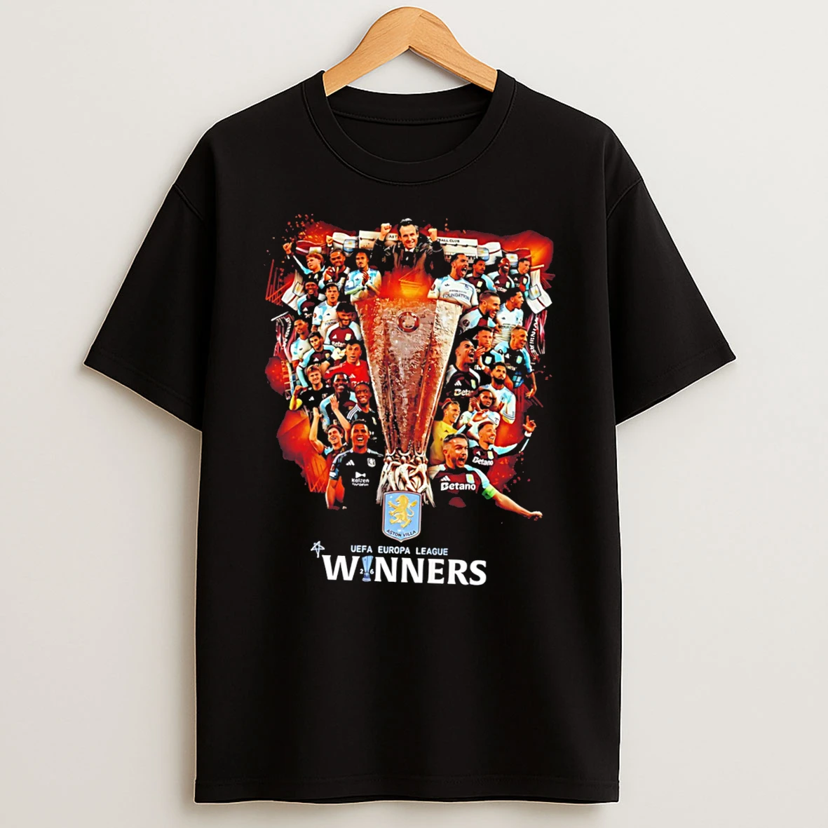 Officials Aston Villa Uefa Europa League Winners 2026 Soccer Fan Tee T Shirt Sweatshirt