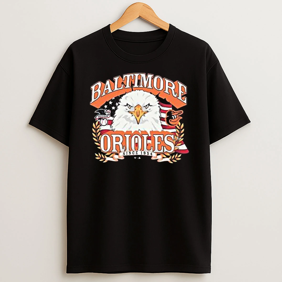 Officials Baltimore Orioles 47 American Eagle Black T Shirt Sweatshirt