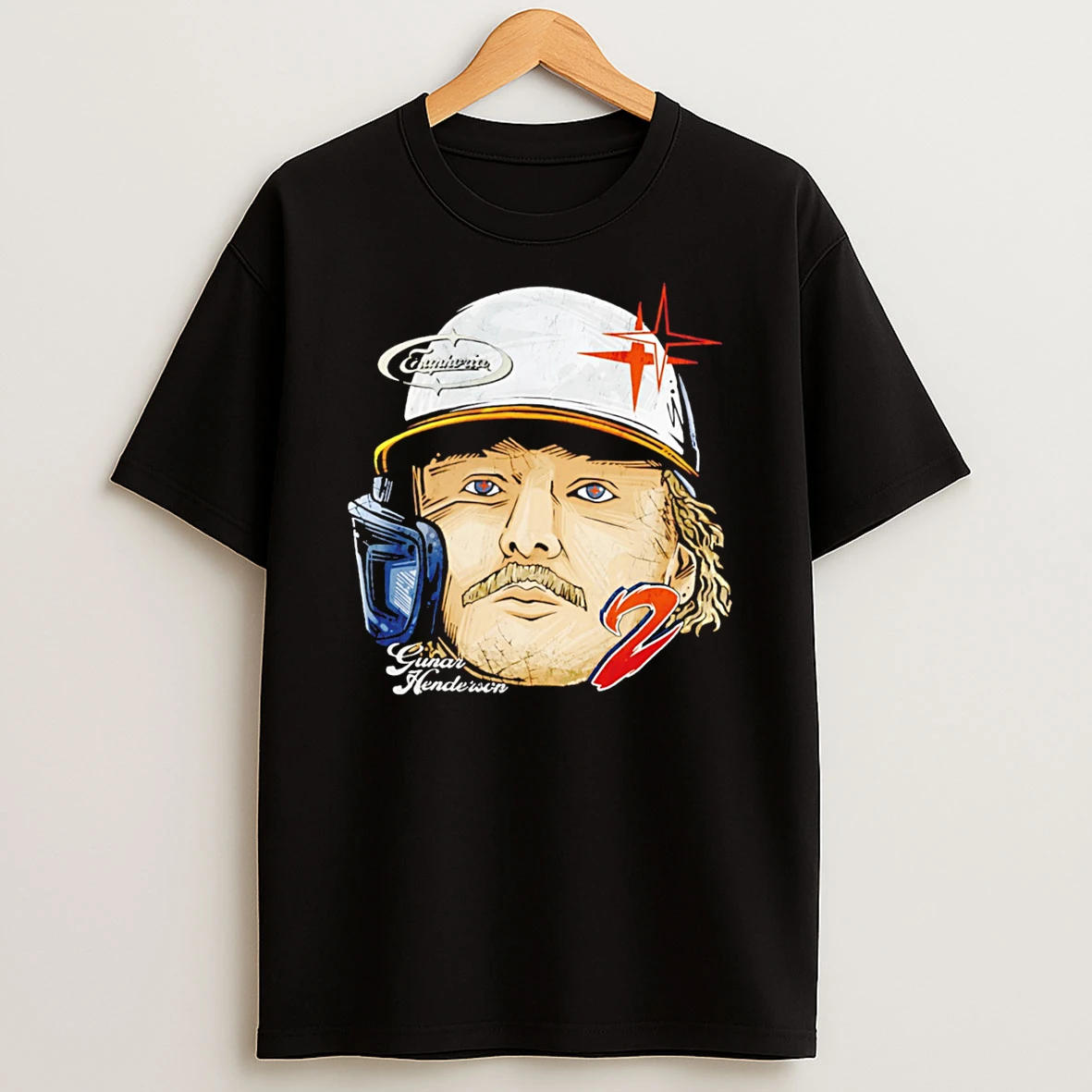 Officials Baltimore Orioles Gunner Henderson Fat Head Hand Drawn Artwork Tee T Shirt Sweatshirt