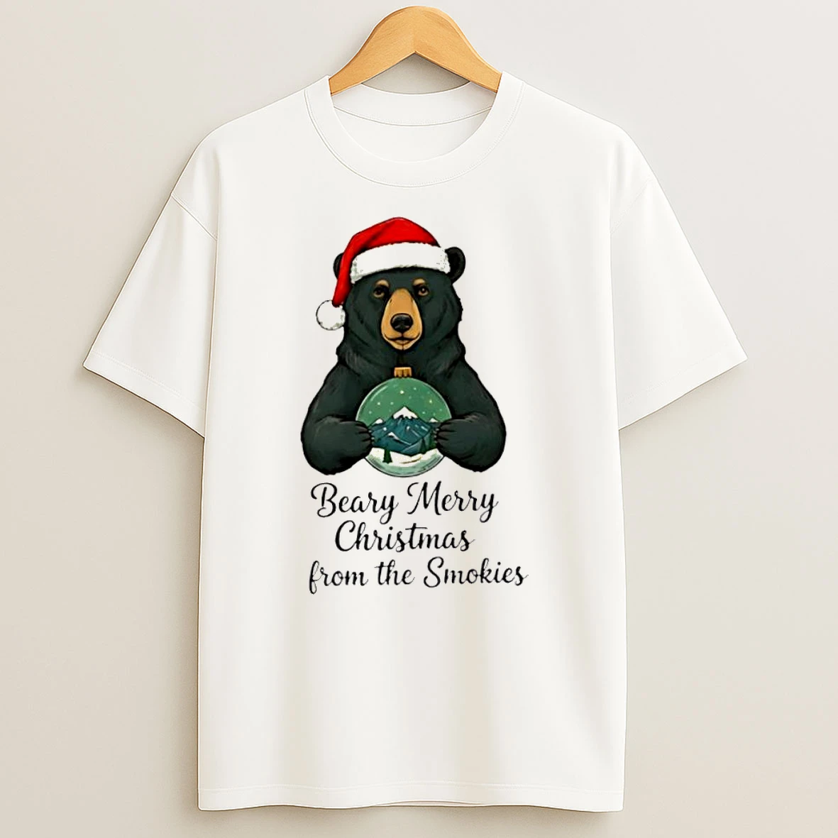 Officials Beary Merry Christmas From The Smokies 2025 T Shirt Sweatshirt