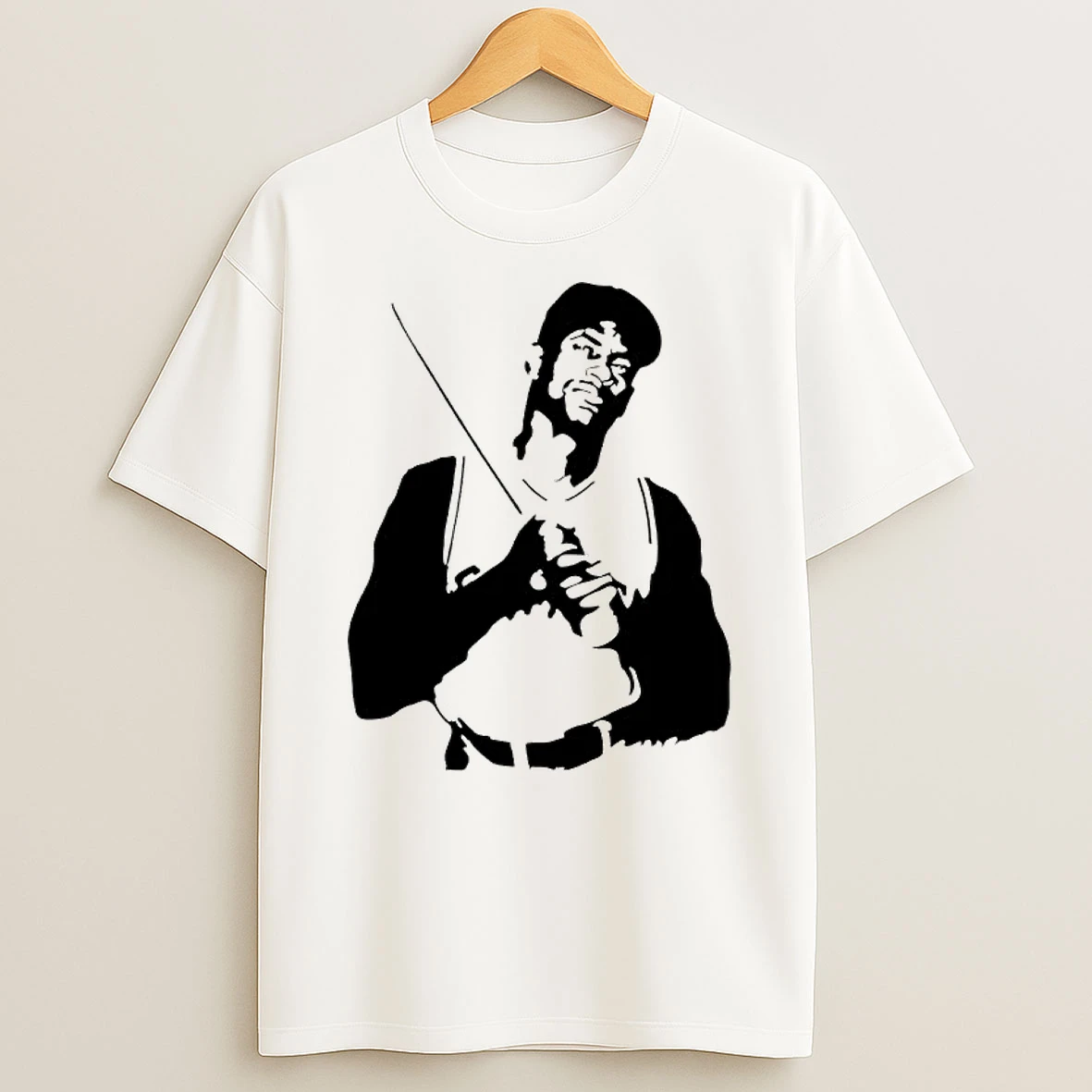 Officials Black And White Stencil Portrait Baseball Batter Holding Bat T Shirt Sweatshirt