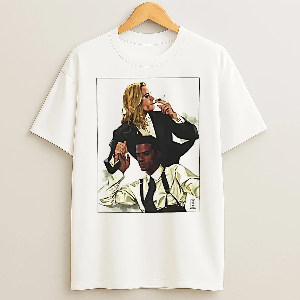Officials Blonde Tuxedo Smoking Cigarette Holder Dark Hair Suspenders Portrait T Shirt Sweatshirt