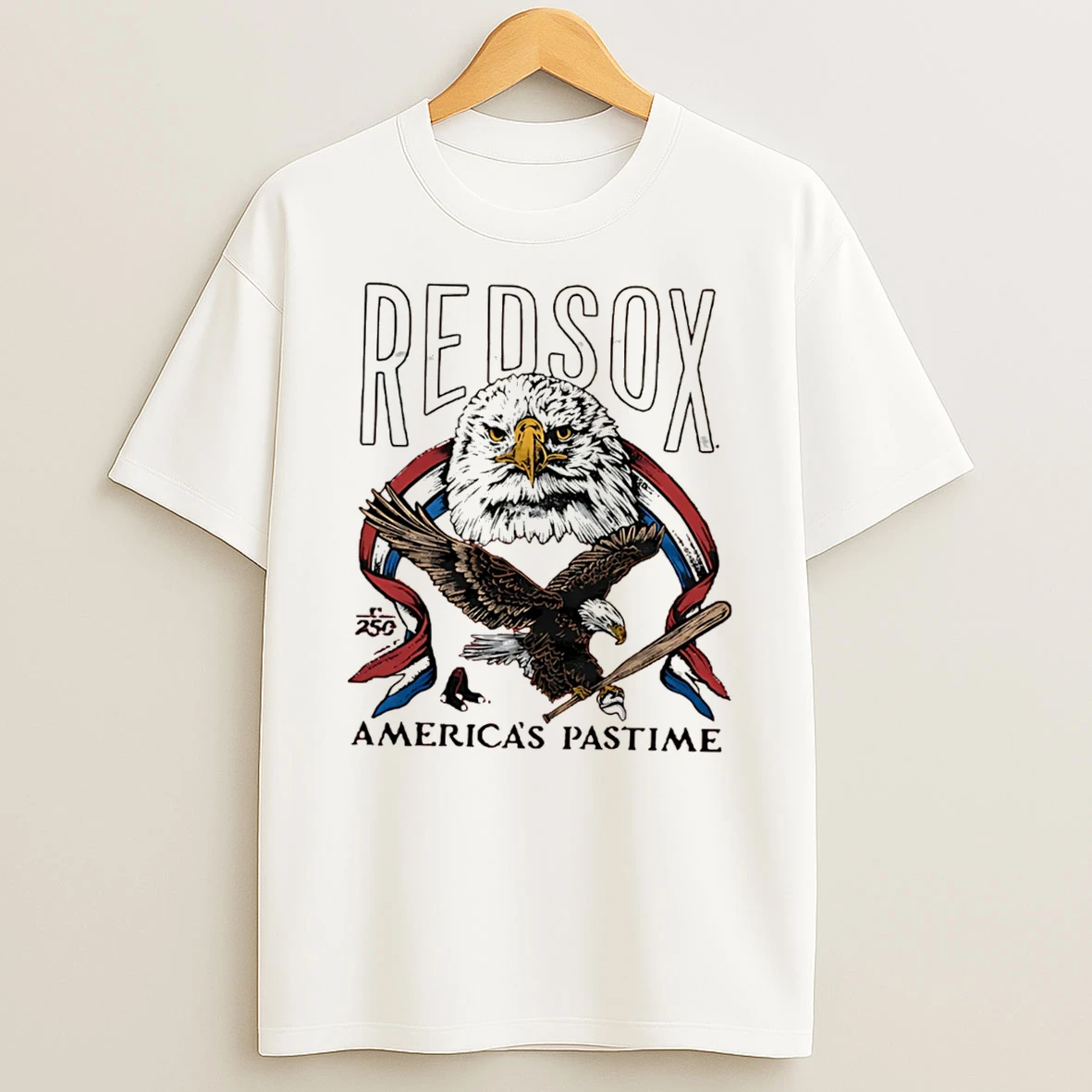 Officials Boston Red Sox Americas Pastime 250th Tri Blend Tee T Shirt Sweatshirt