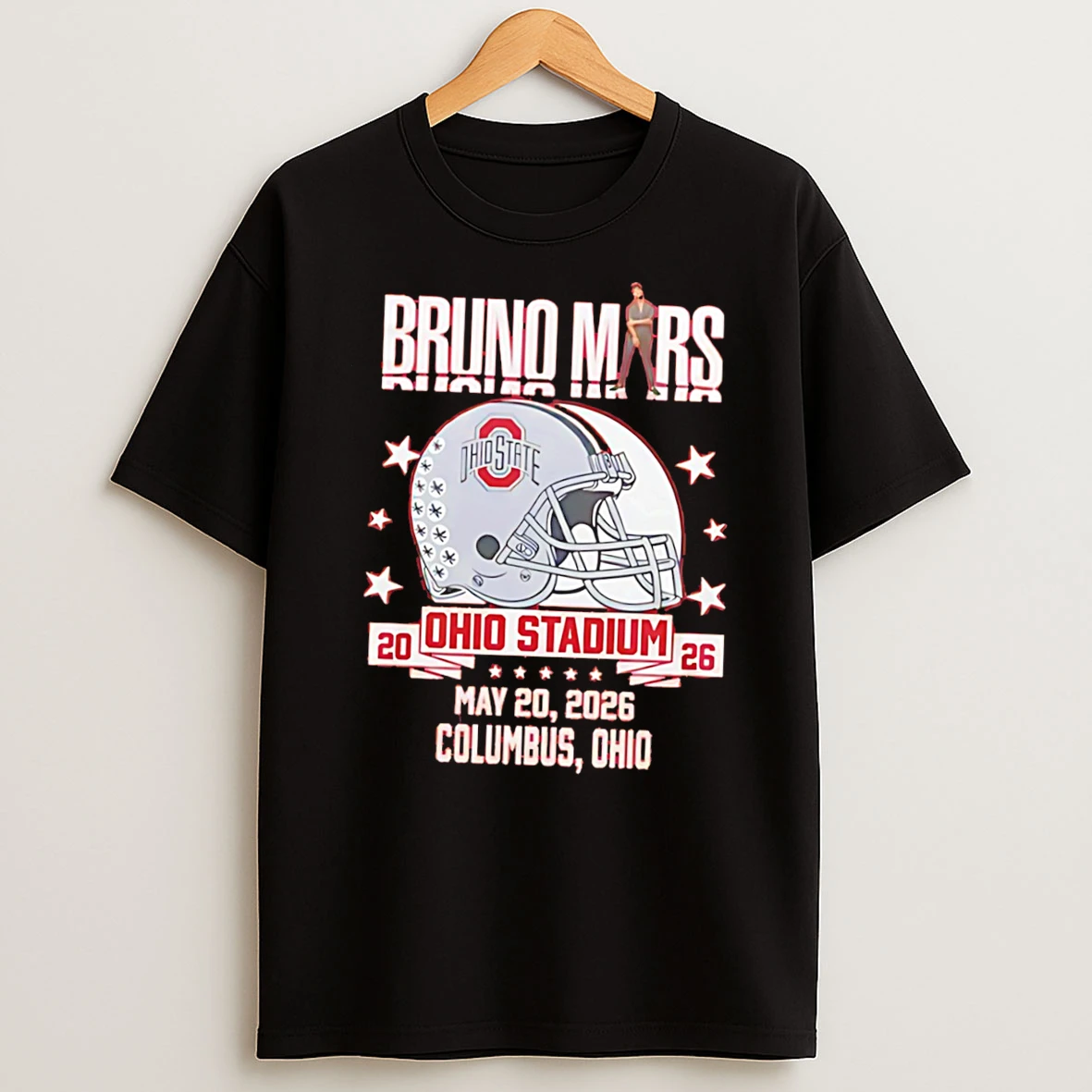 Officials Bruno Mars X Ohio State Buckeyes The Romantic Tour At Ohio Stadium 2026 Tee T Shirt Sweatshirt