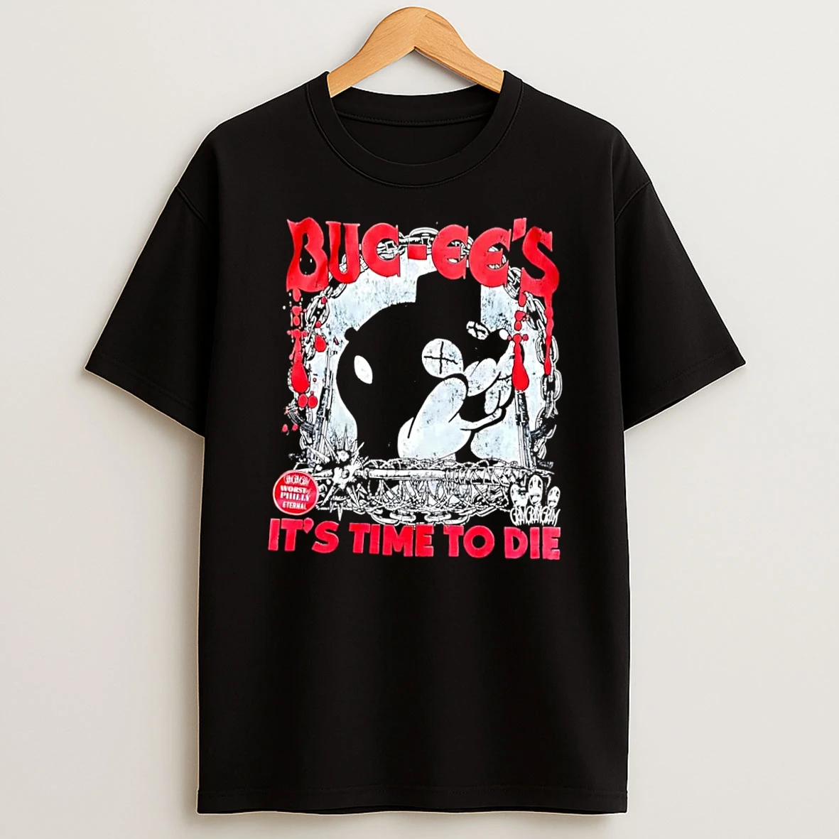 Officials Buc Cees Grim Mascot Gun Its Time To Die Black T Shirt Sweatshirt