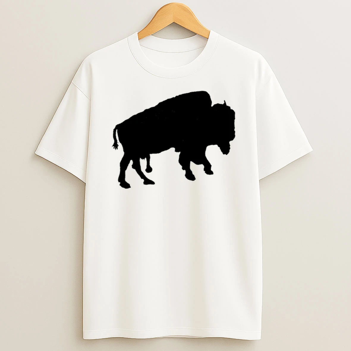 Officials Buffalo New York Silhouette Bison Mgray T Shirt Sweatshirt