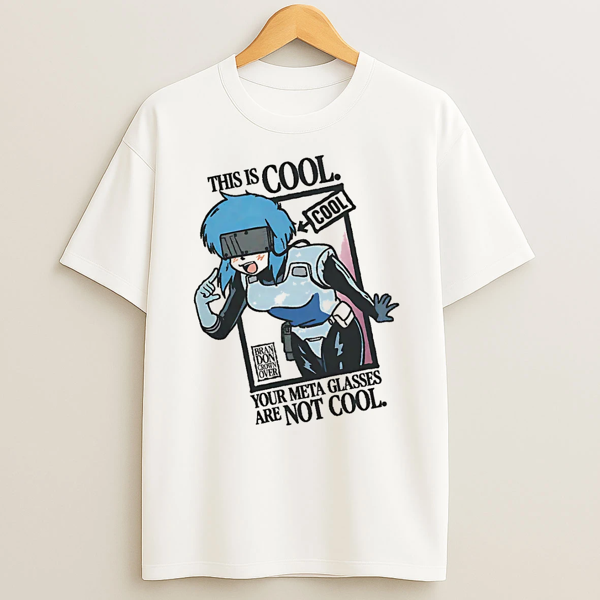 Officials Cyberpunk Anime Girl Meta Glasses This Is Cool Your Meta Glasses Are Not Cool T Shirt Sweatshirt