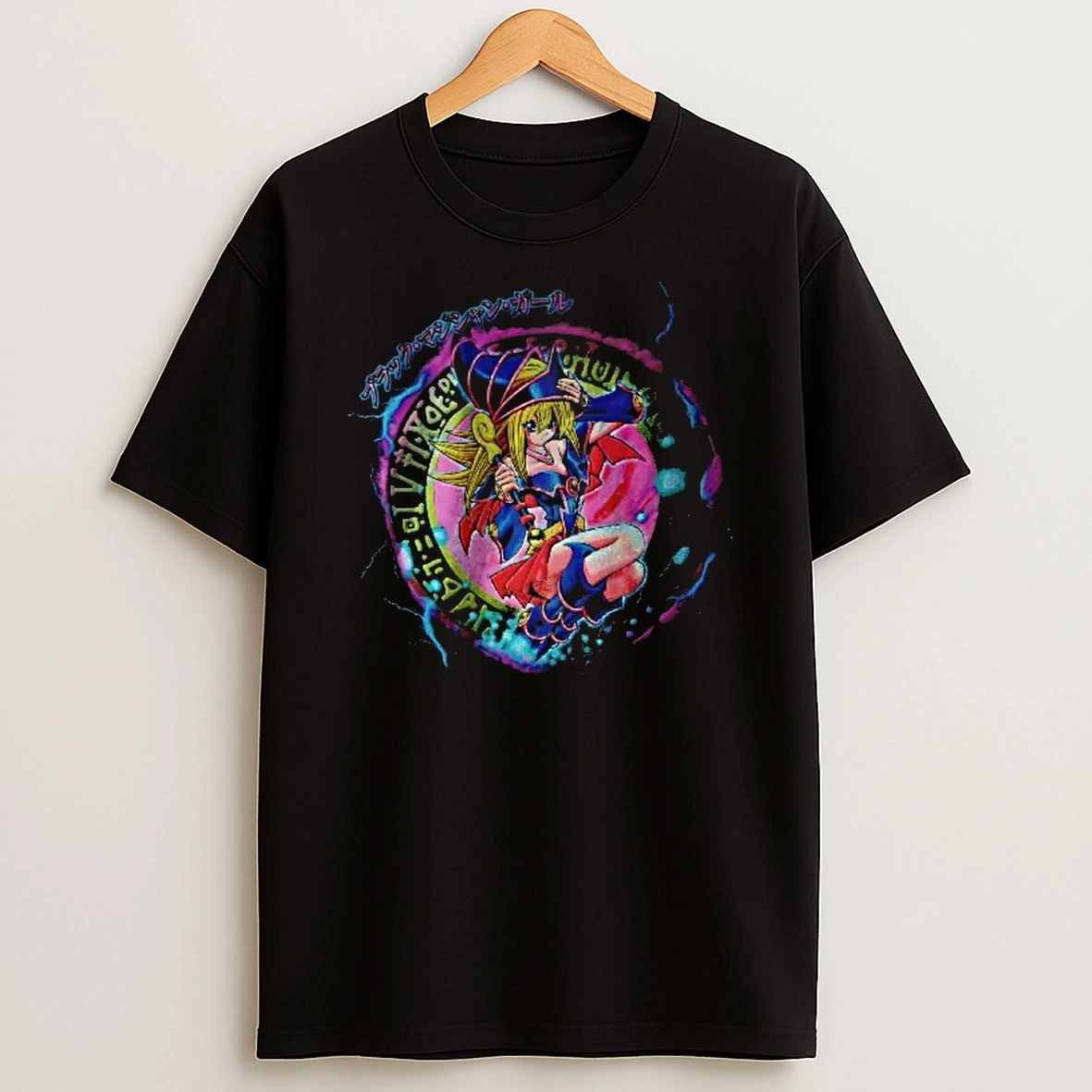 Officials Dark Magician Girl Anime Spellcaster Holding Wand Magic Circle Youth T Shirt Sweatshirt