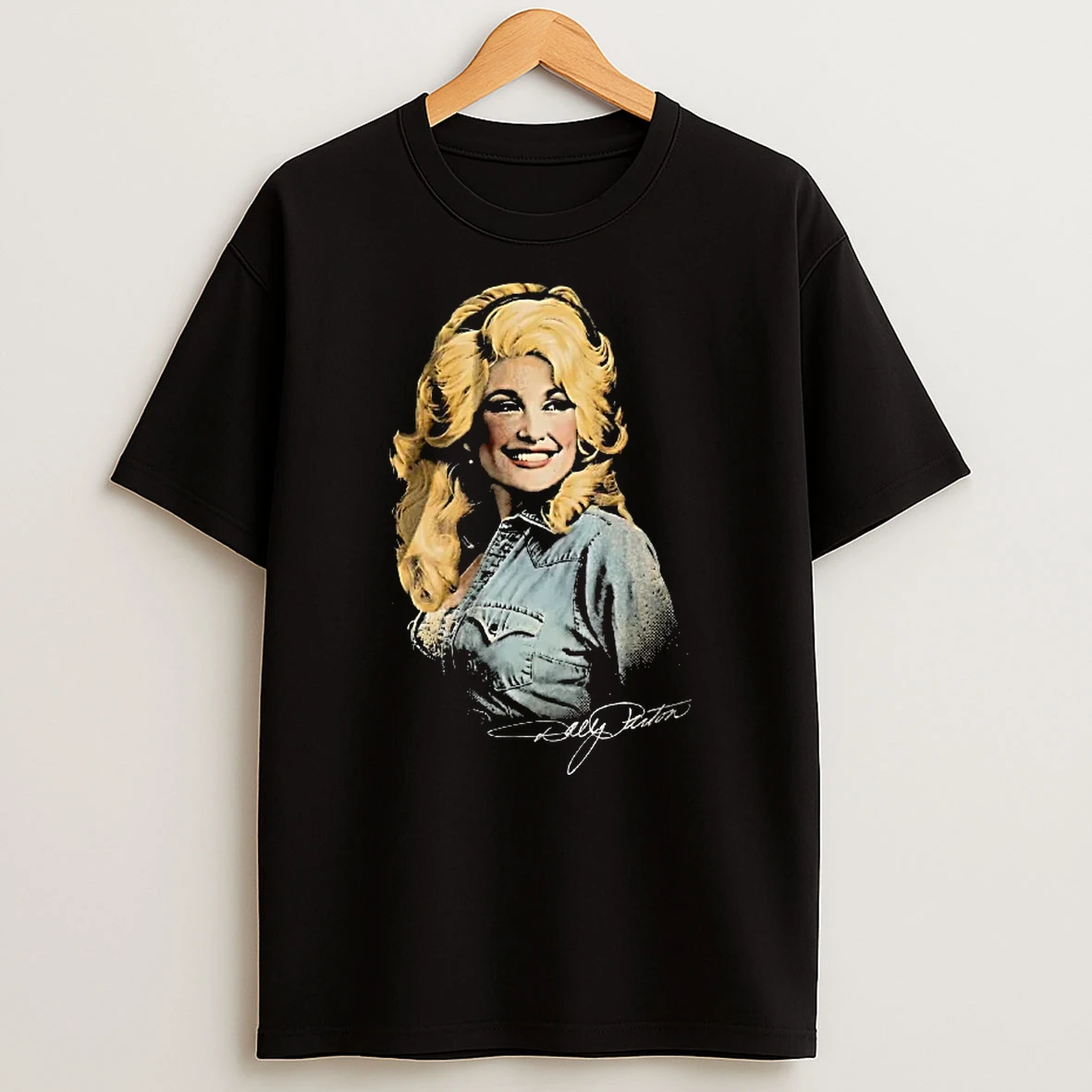 Officials Dolly Parton Vintage Halftone Smiling Youth T Shirt Sweatshirt