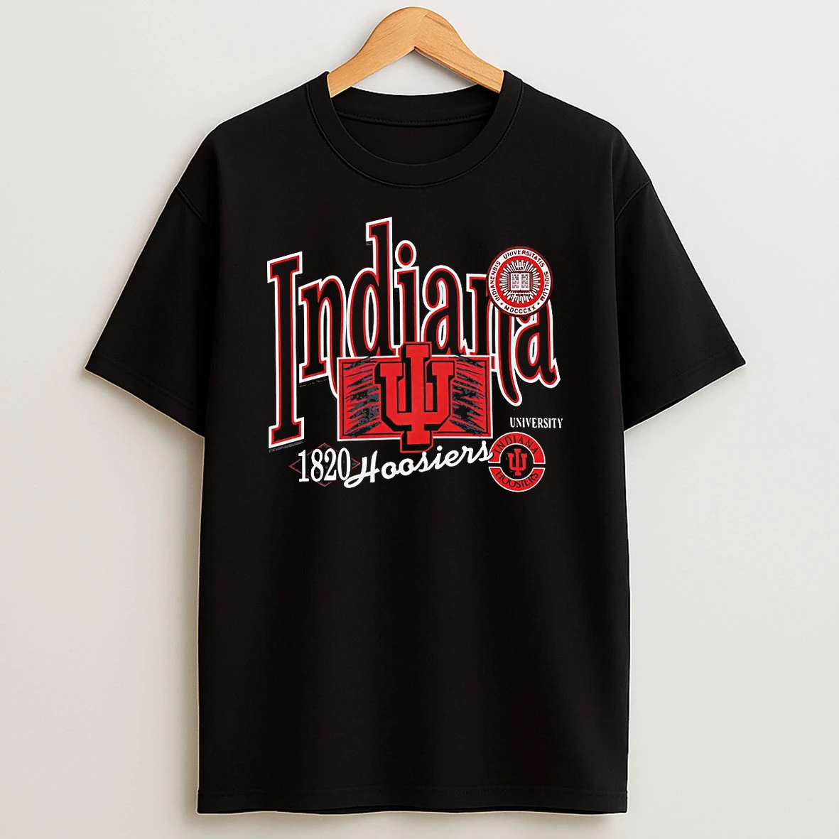 Officials Indiana University Hoosiers 1820 Ncaa Iu Logo Tank Top T Shirt Sweatshirt