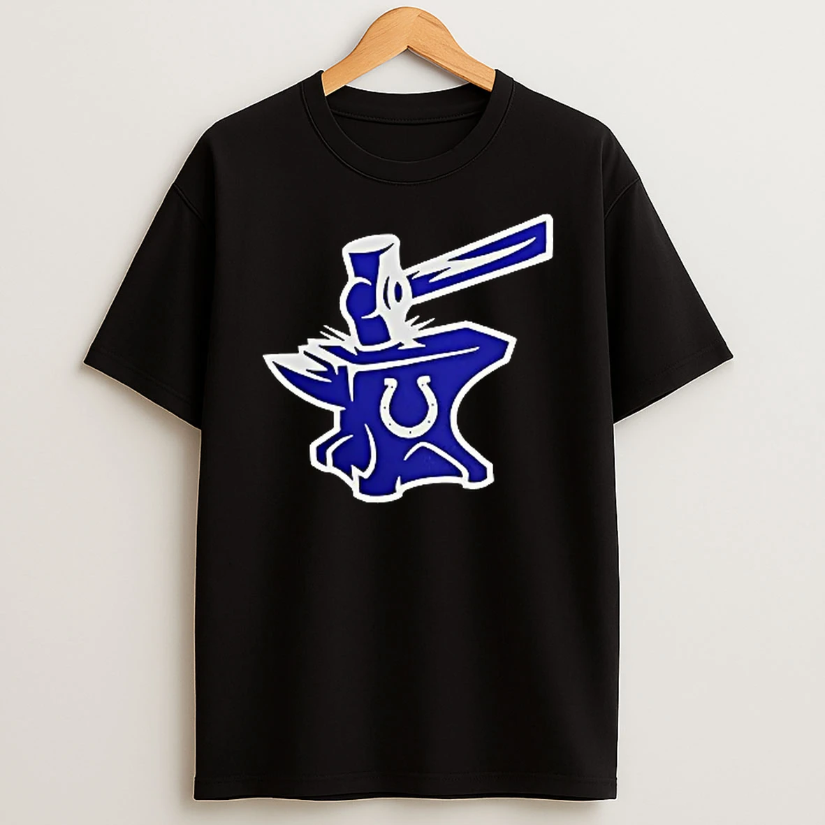 Officials Indianapolis Colts Anvil Hammer Logo T Shirt Sweatshirt