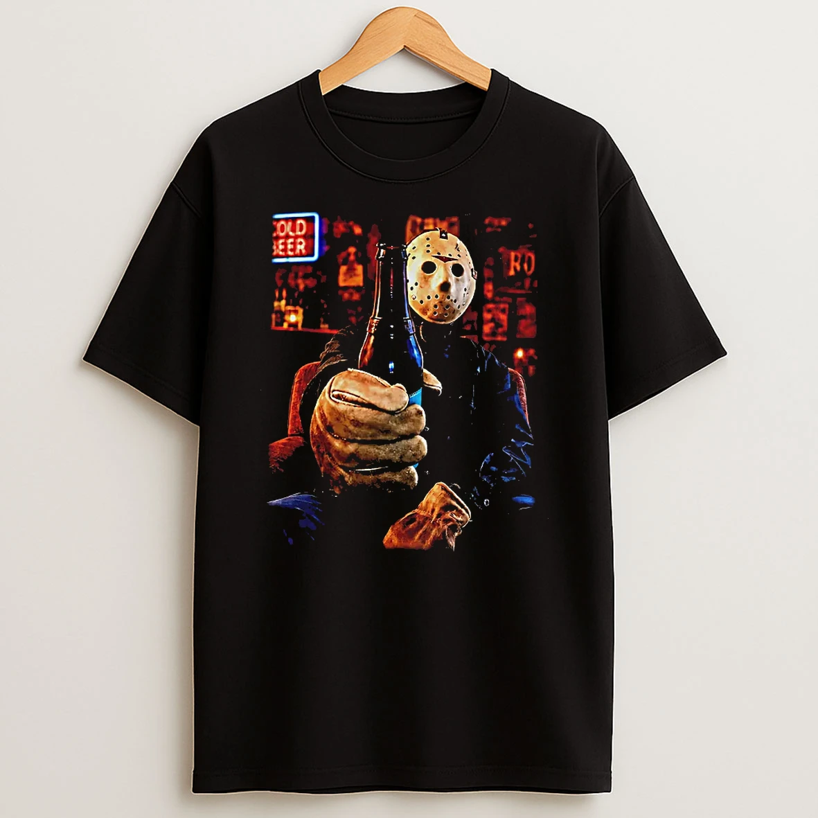 Officials Jason Voorhees Friday The 13th Cold Beer Chilling In The Bar T Shirt Sweatshirt