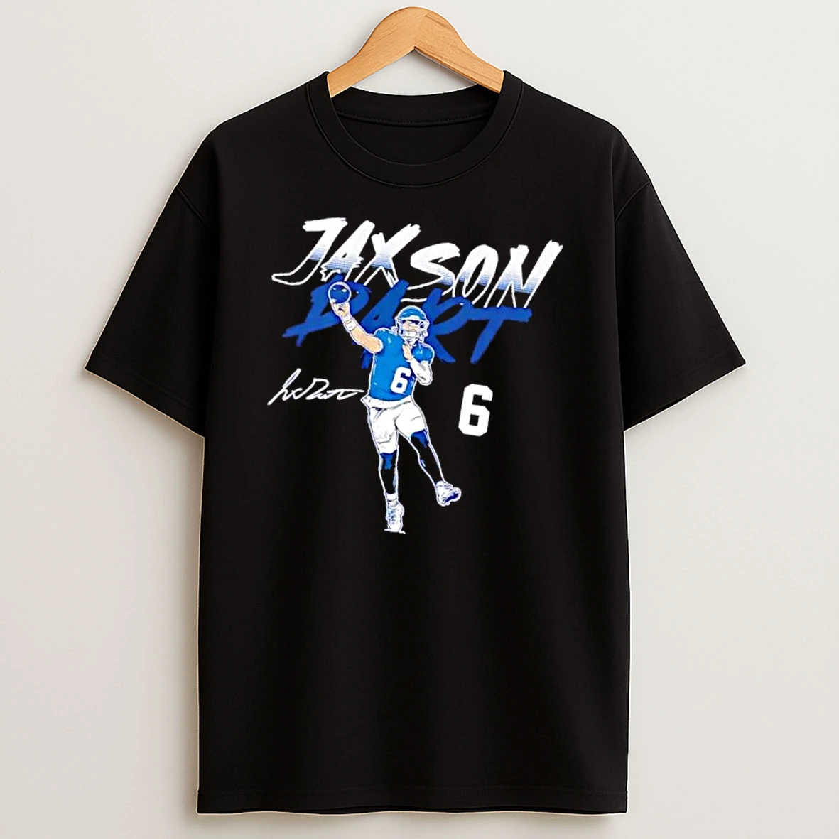 Officials Jaxson Dart Number 6 Quarterback Throwing Football Brush Line Art Mens Premium T Shirt Sweatshirt Hoodie
