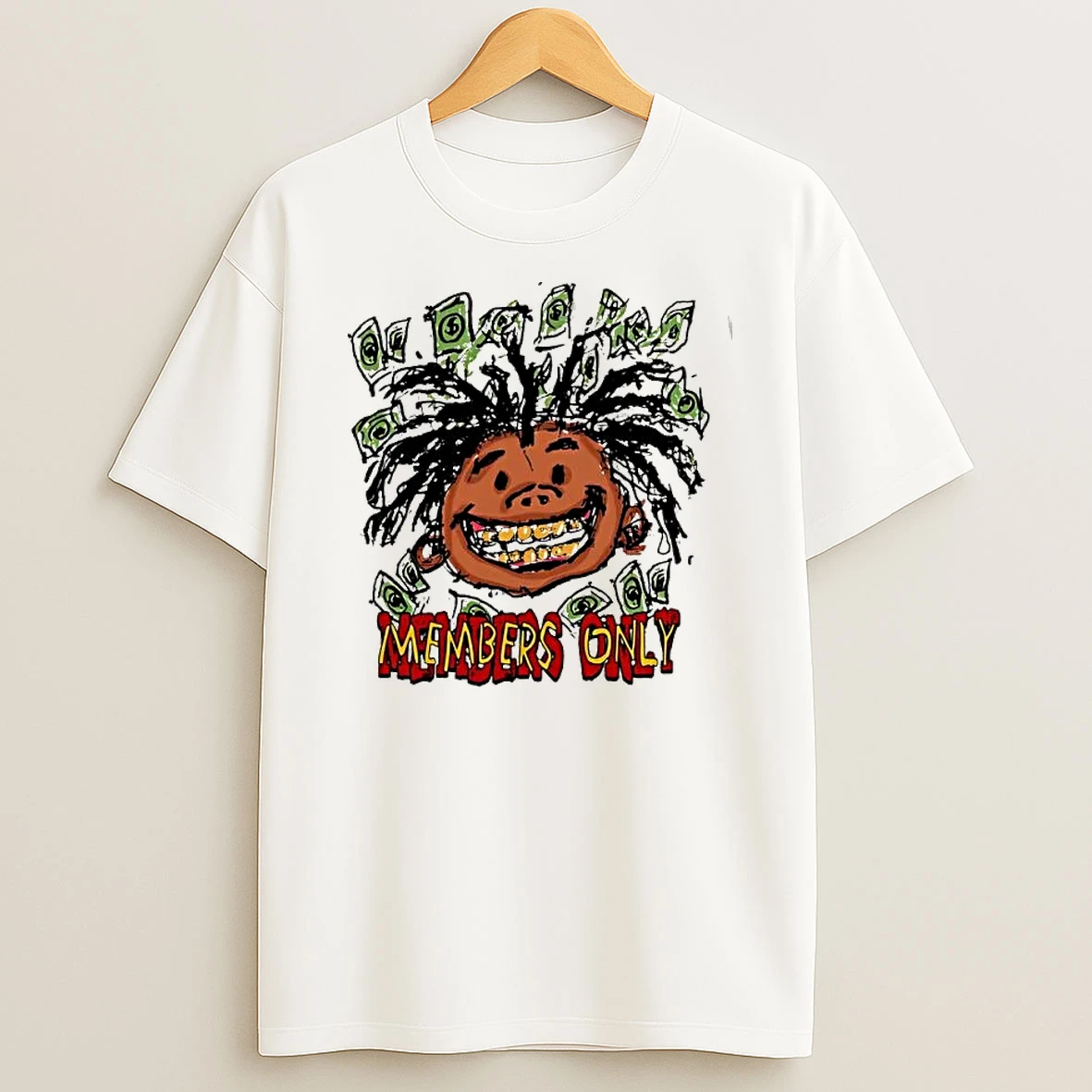 Officials Members Only Xxxtentacion Cartoon Money Head Premium T Shirt Sweatshirt Hoodie