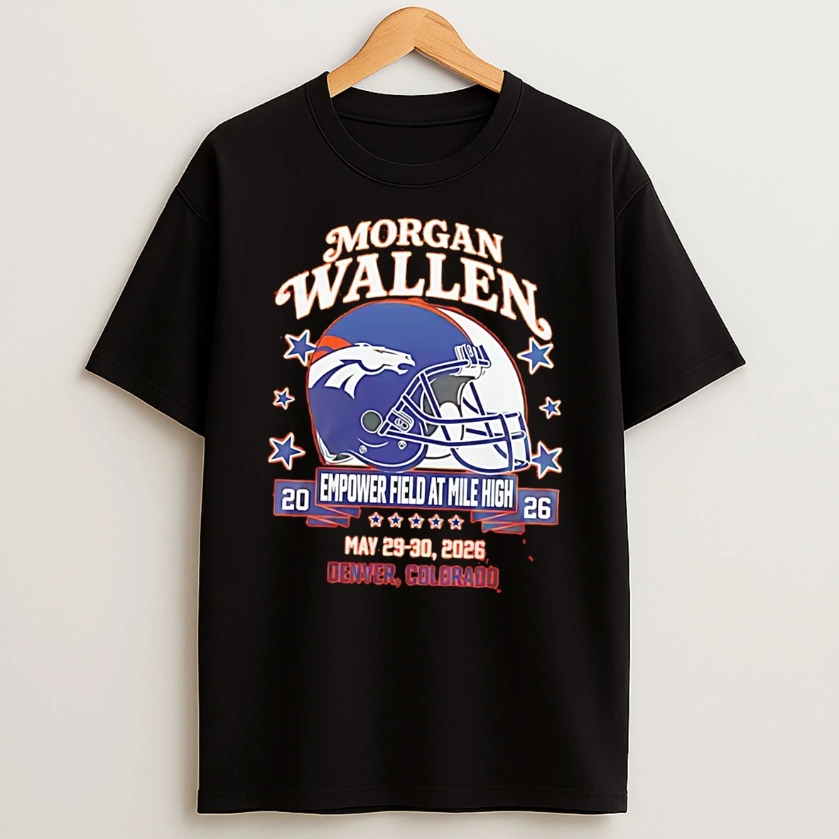 Officials Morgan Wallen X Denver Broncos Still The Problem Tour At Empower Field 2026 Tee T Shirt Sweatshirt