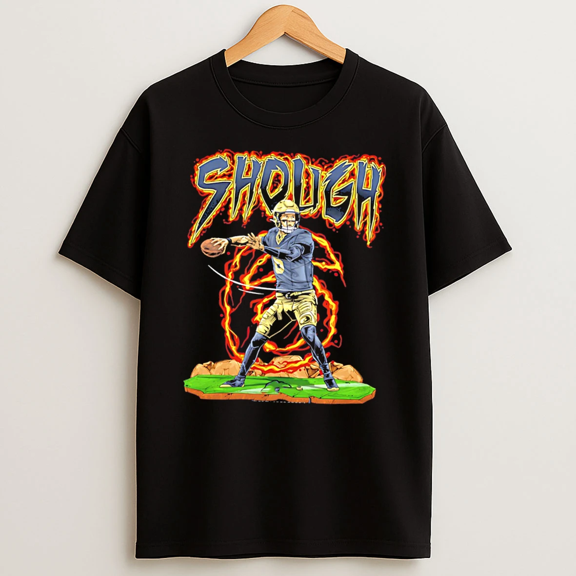 Officials New Orleans Saints Tyler Shough Hand Drawn Artwork Tee T Shirt Sweatshirt
