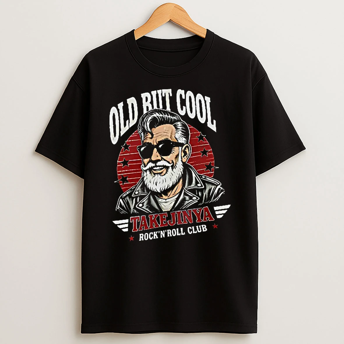 Officials Old But Cool Takejinya Rock N Roll Club Bearded Man Sunglasses Biker T Shirt Sweatshirt