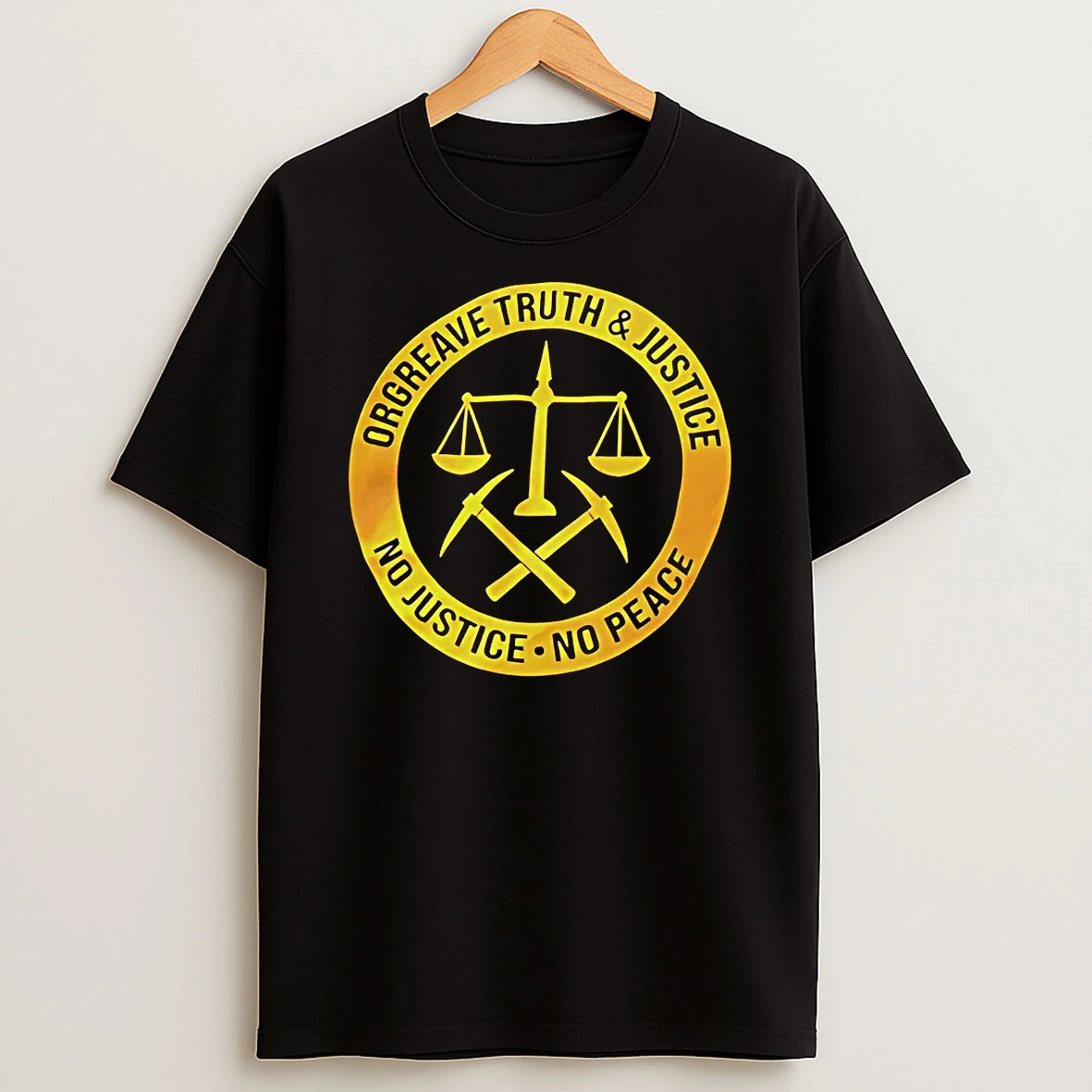 Officials Orgreave Truth And Justice No Justice No Peace Miners Strike Protest Tank Top T Shirt Sweatshirt