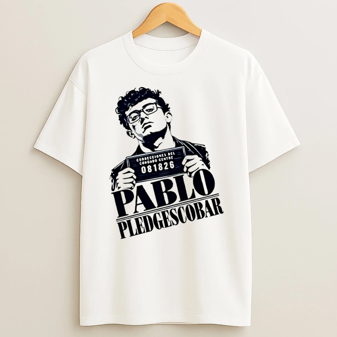 Officials Pablo Pledgescobar White Out Mugshot T Shirt Sweatshirt