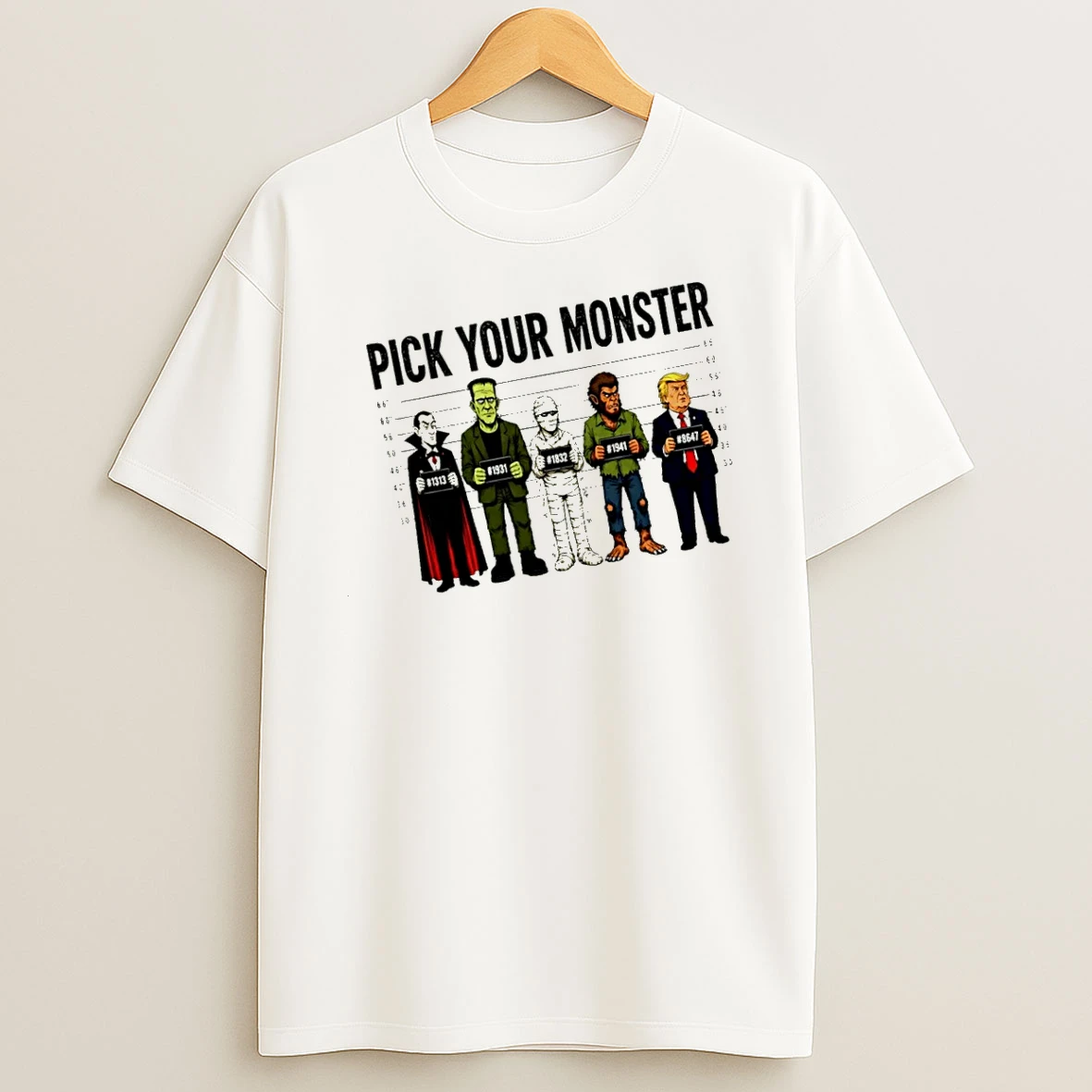 Officials Pick Your Monster Trump Mugshot T Shirt Sweatshirt