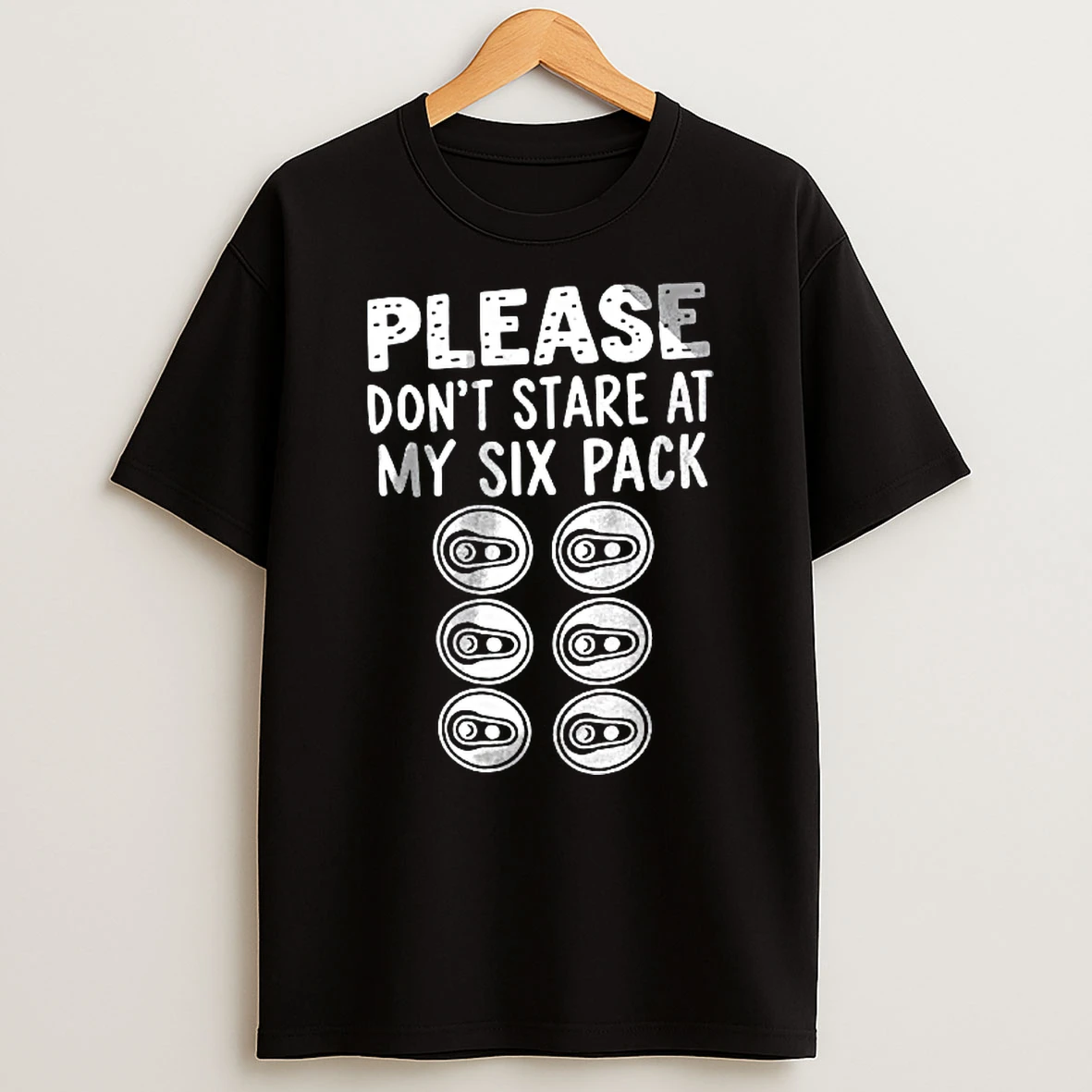 Officials Please Dont Stare At My Six Pack Aluminum Beer Can Tops Line Art Youth T Shirt Sweatshirt
