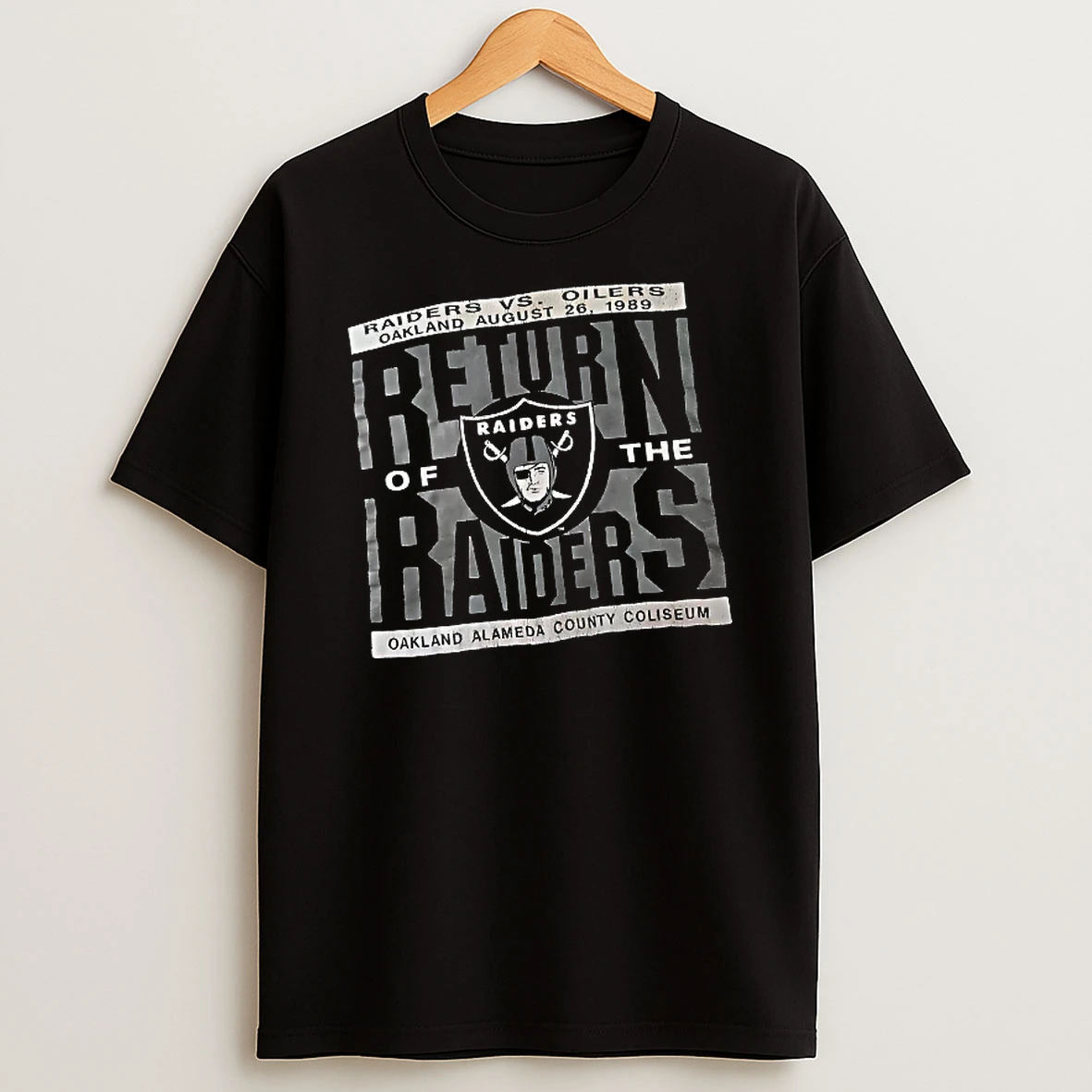 Officials Raiders Vs Oilers Oakland Alameda County Coliseum 1989 T Shirt Sweatshirt