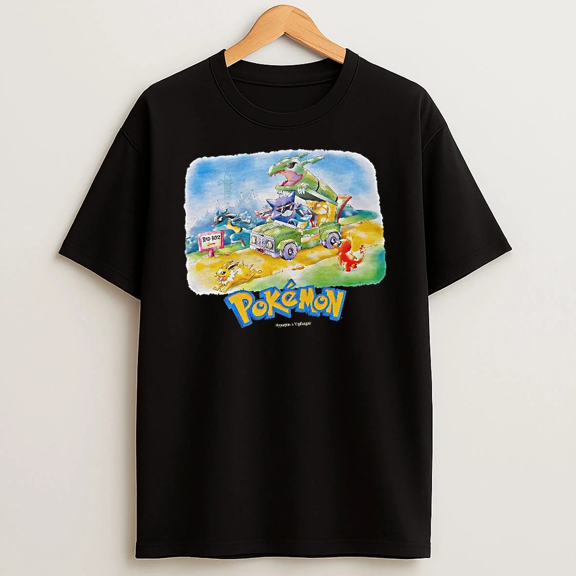 Officials Rayquaza Gengar Squirtle Psyduck Charmander Jolteon Pokemon Bad Boyz Hyperpins T Shirt Sweatshirt