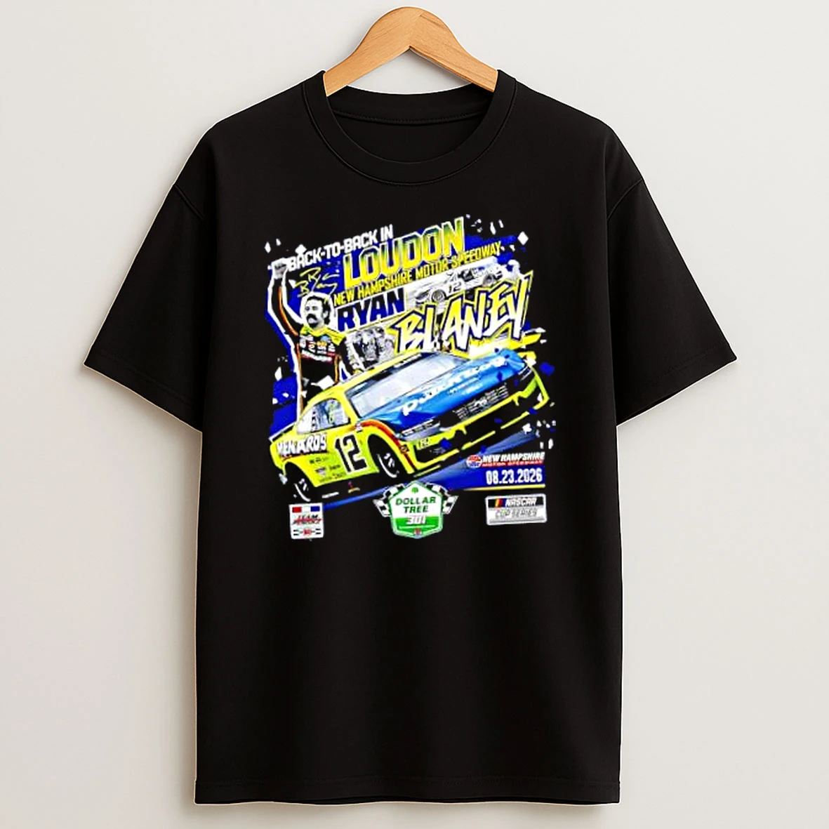 Officials Ryan Blaney 2026 Dollar Tree 301 Race Winner Merch T Shirt Sweatshirt
