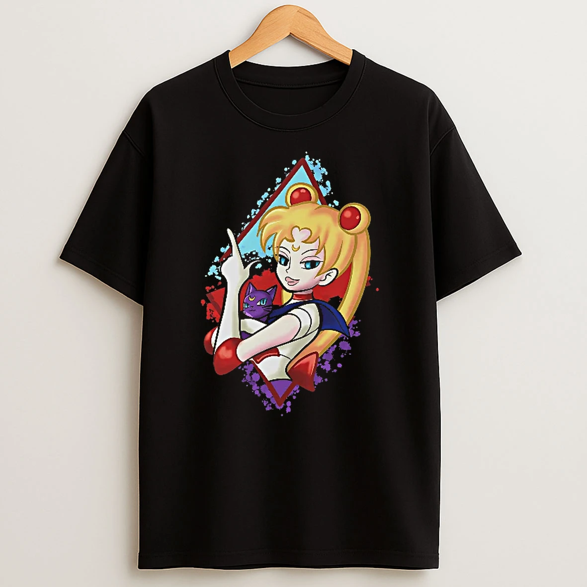 Officials Sailor Moon Luna Character Anime Manga T Shirt Sweatshirt