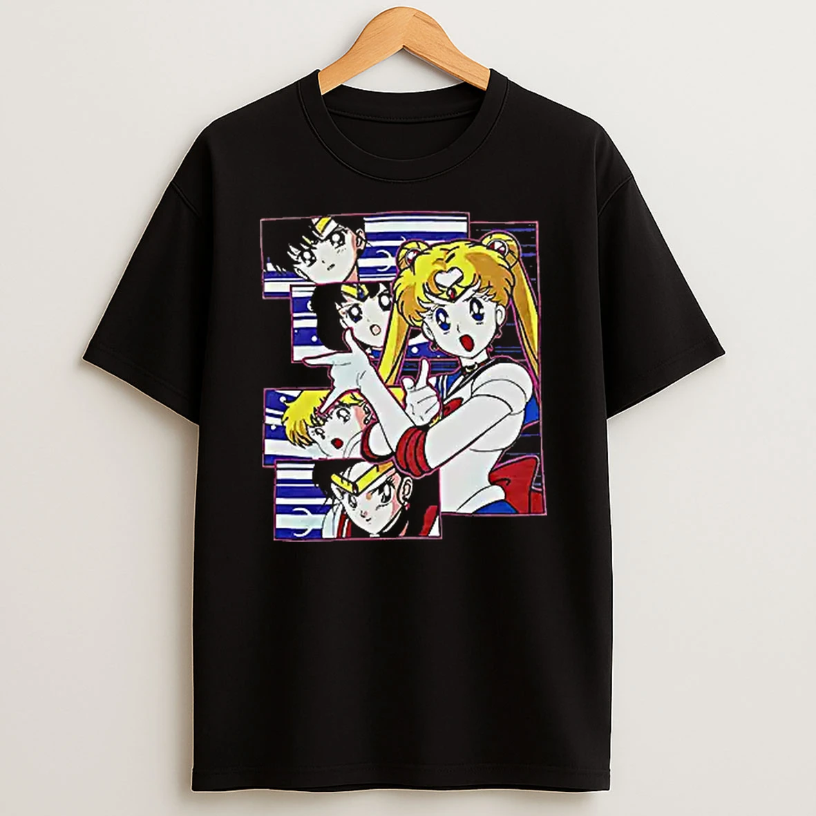 Officials Sailor Moon Sailor Mars Sailor Mercury Sailor Venus 1999 T Shirt Sweatshirt
