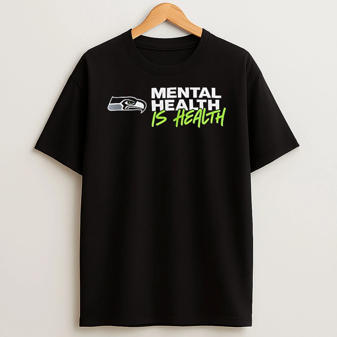 Officials Seattle Seahawks Nfl Mental Health Is Bird Head Logo T Shirt Sweatshirt