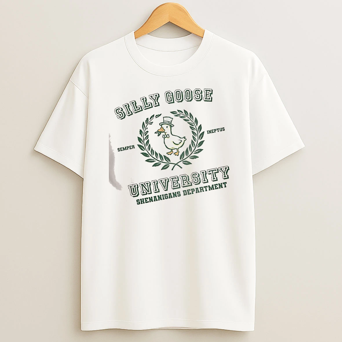 Officials Silly Goose University Shenanigans Department Semper Ineptus T Shirt Sweatshirt