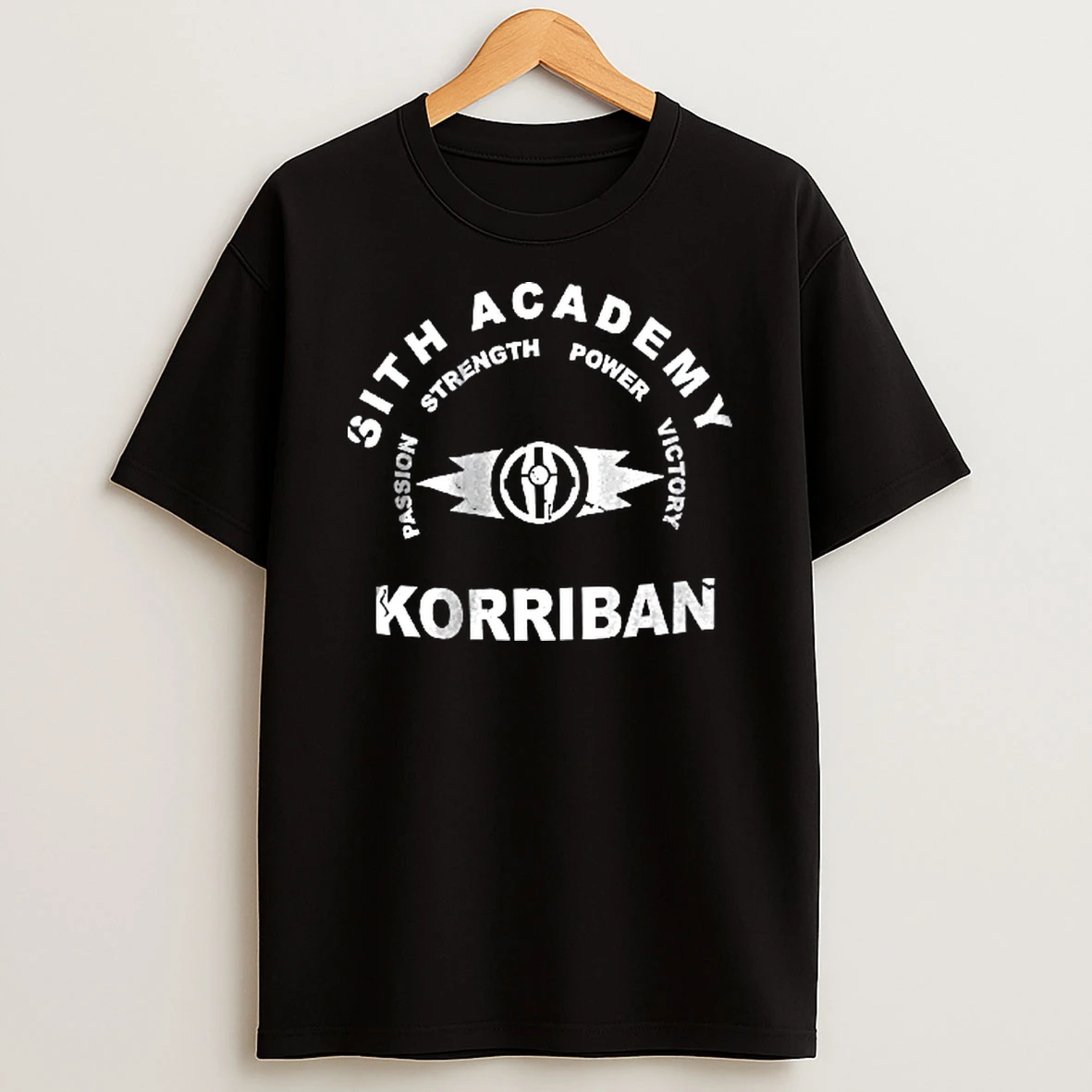 Officials Sith Academy Passion Strength Power Victory Korriban Distressed Emblem Spiked Circle Youth T Shirt Sweatshirt