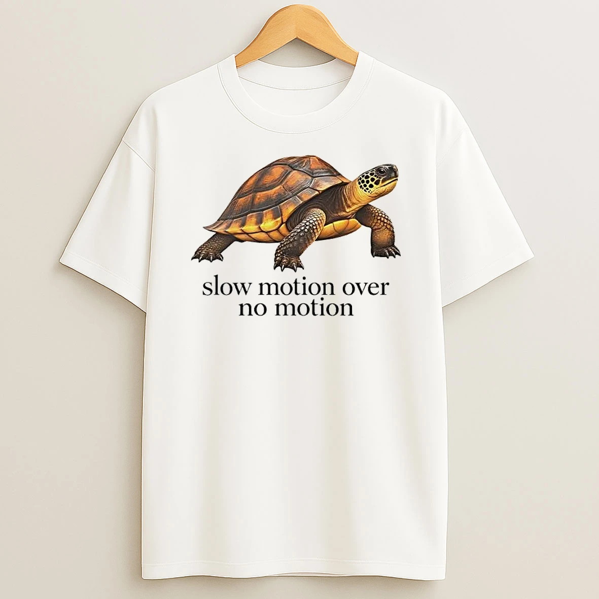 Officials Slow Motion Over No Brown Yellow Tortoise Crawling Forward T Shirt Sweatshirt