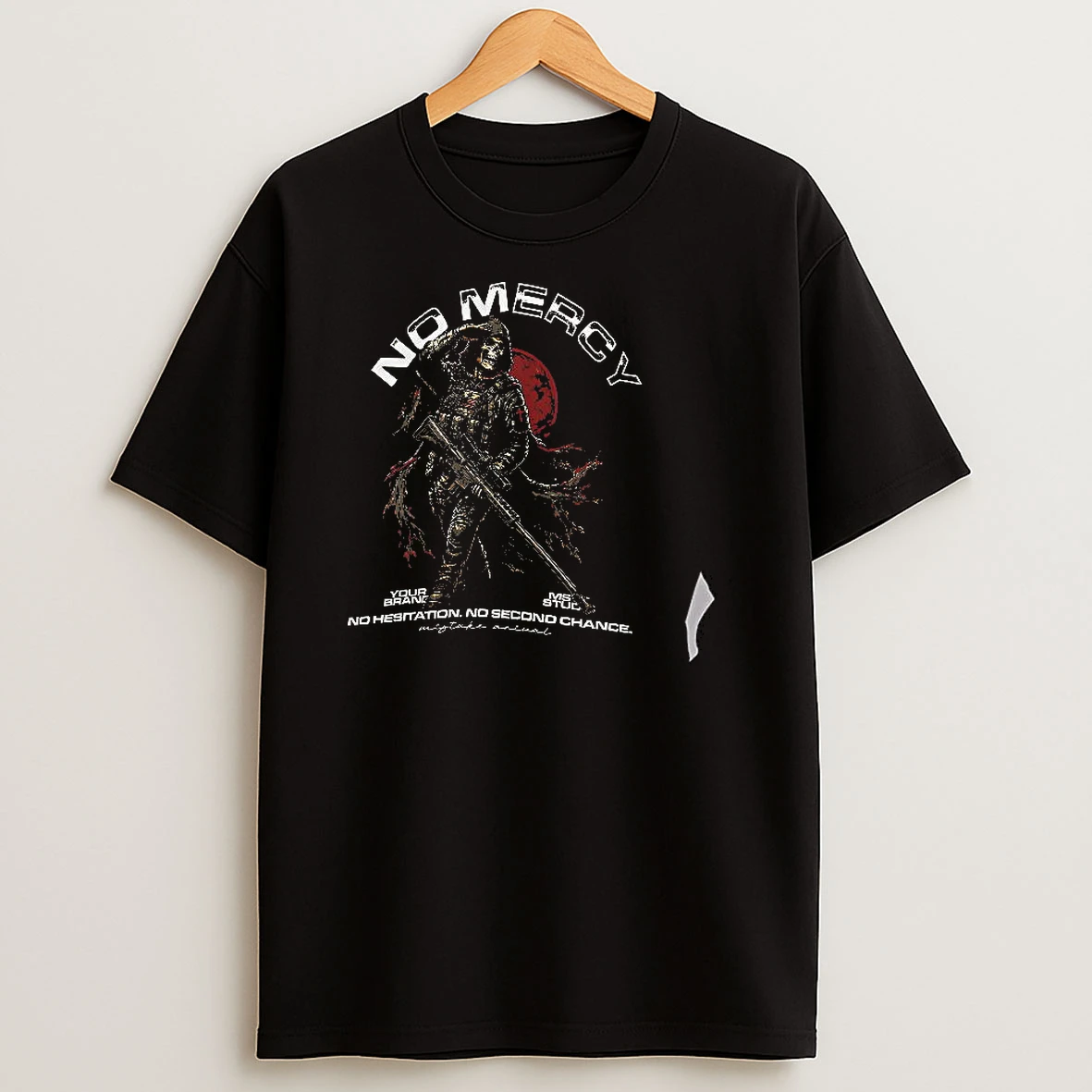 Officials Soldier Skull No Mercy No Hesitation No Second Chance T Shirt Sweatshirt