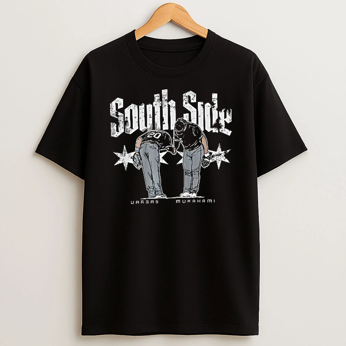 Officials South Side Vargas Murakami Bowing Baseball Players Chicago Stars Distressed Youth T Shirt Sweatshirt