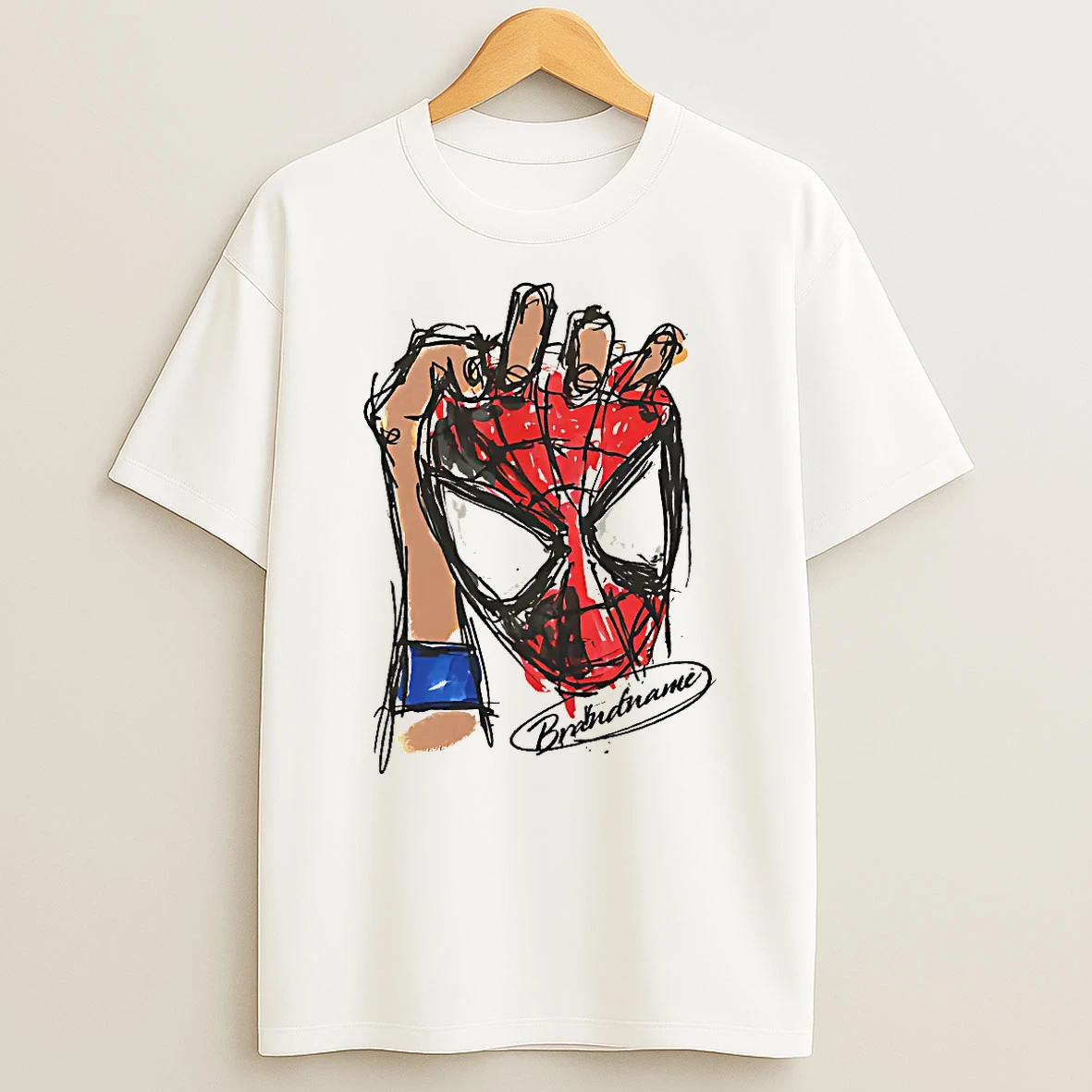 Officials Spider Man Marvel Comics Hand Brandname Holding The Mask Of The Superhero T Shirt Sweatshirt