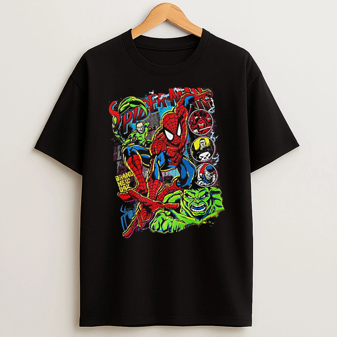 Officials Spider Man Scorpion Hulk Punisher Hand Daredevil Brand New Day Marvel Comics Premium T Shirt Sweatshirt Hoodie