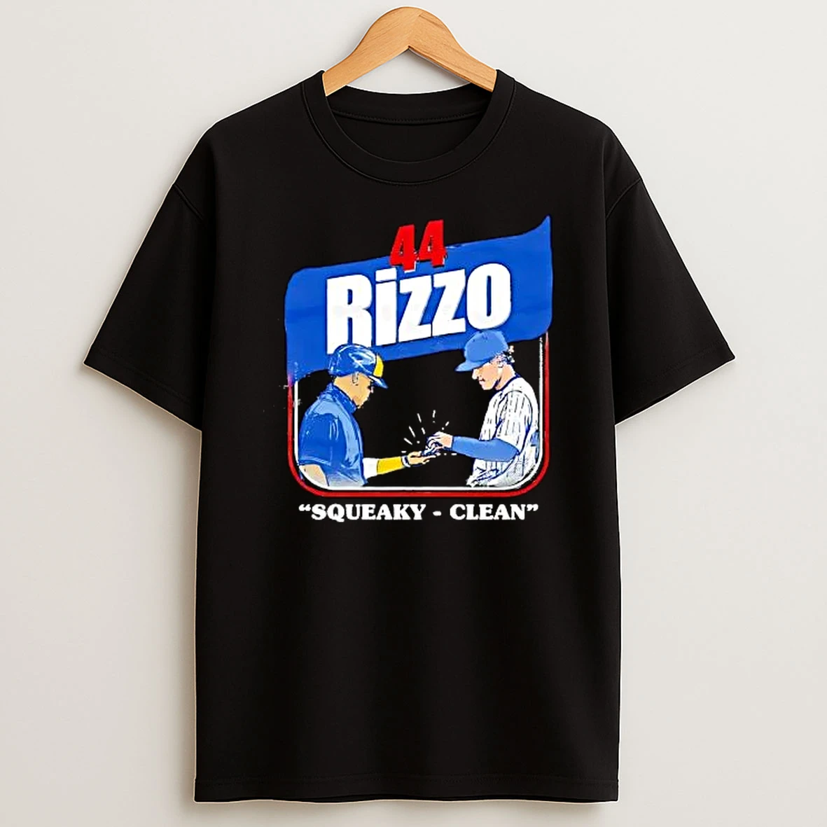 Officials Squeaky Clean 44 Rizzo Baseball Players Handing Hand Sanitizer Illustration T Shirt Sweatshirt