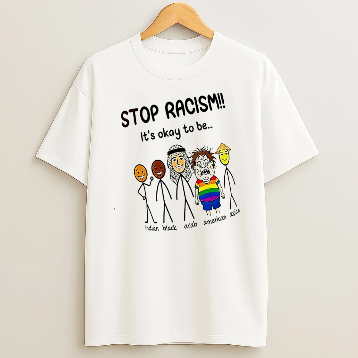 Officials Stop Racism Its Okay To Be Funny T Shirt Sweatshirt