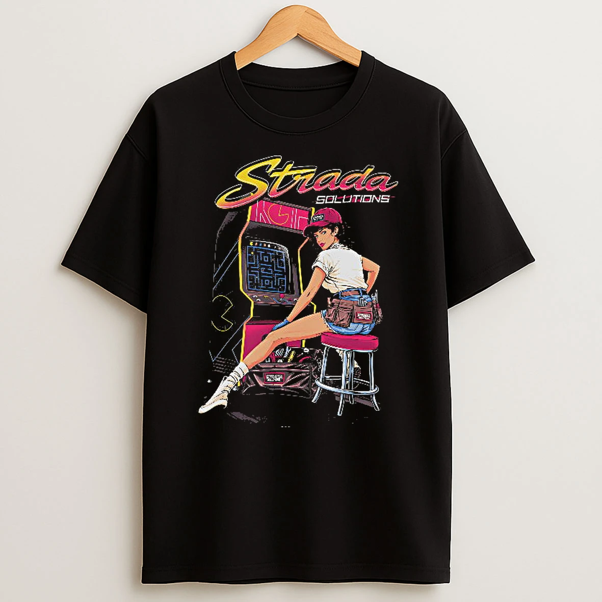 Officials Strada Solutions Arcade Mechanic Girl Woman Repairing Game T Shirt Sweatshirt