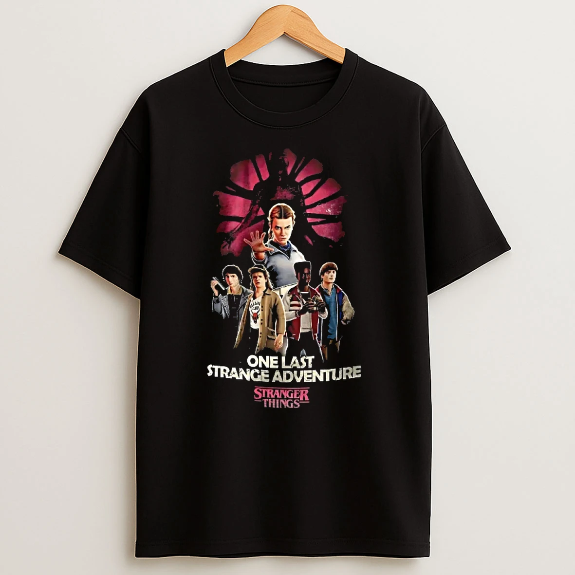 Officials Stranger Things One Last Strange Adventure Eleven Kids Monster Red Glow Youth T Shirt Sweatshirt