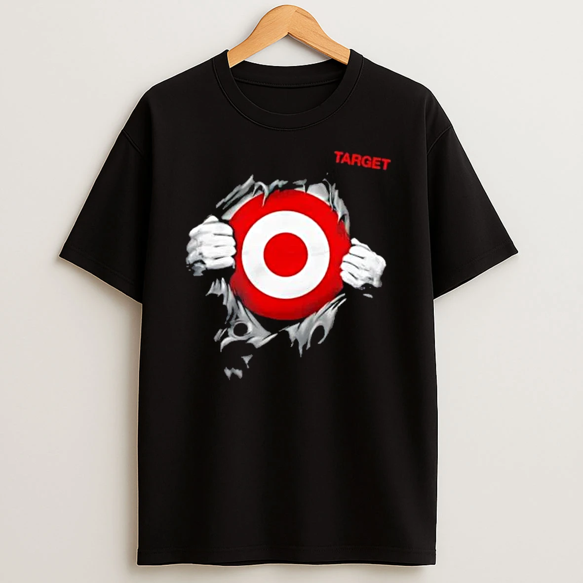 Officials Target Hands Ripping Tattered Black Bullseye Symbol Mens Premium T Shirt Sweatshirt Hoodie