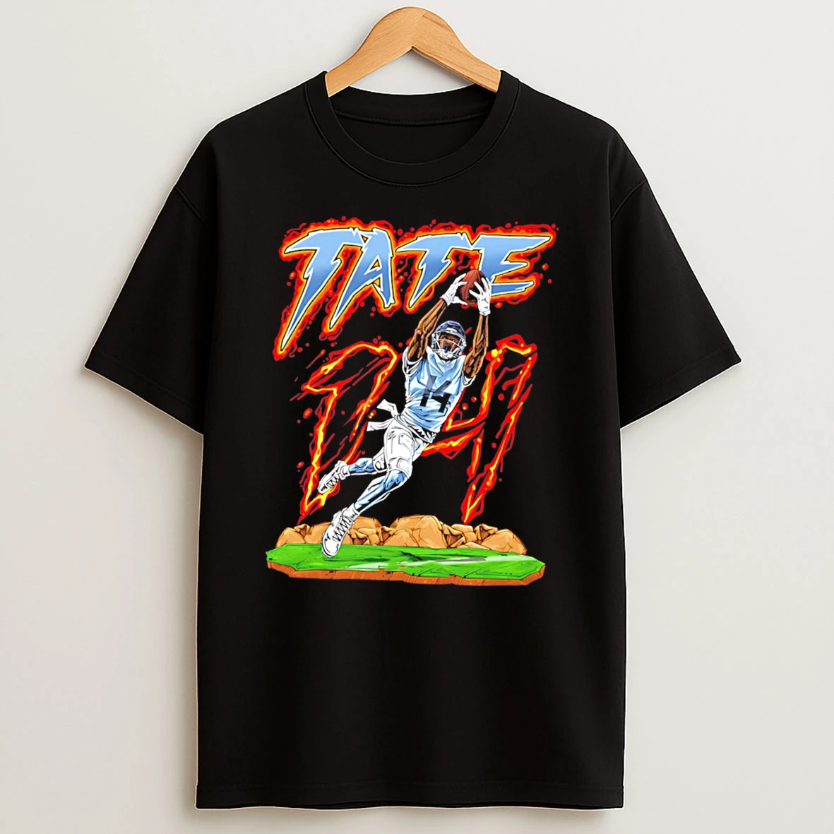 Officials Tennessee Titans Carnell Tate Hand Drawn Artwork Tee T Shirt Sweatshirt