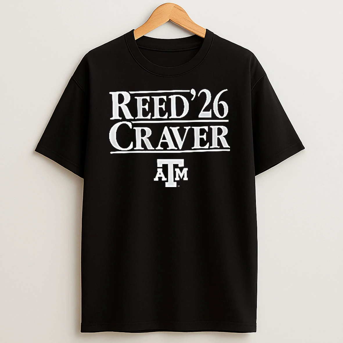 Officials Texas Am Aggies Ncaa Reed 26 Craver Beveled Serif Typography Lines Atm Logo Youth T Shirt Sweatshirt