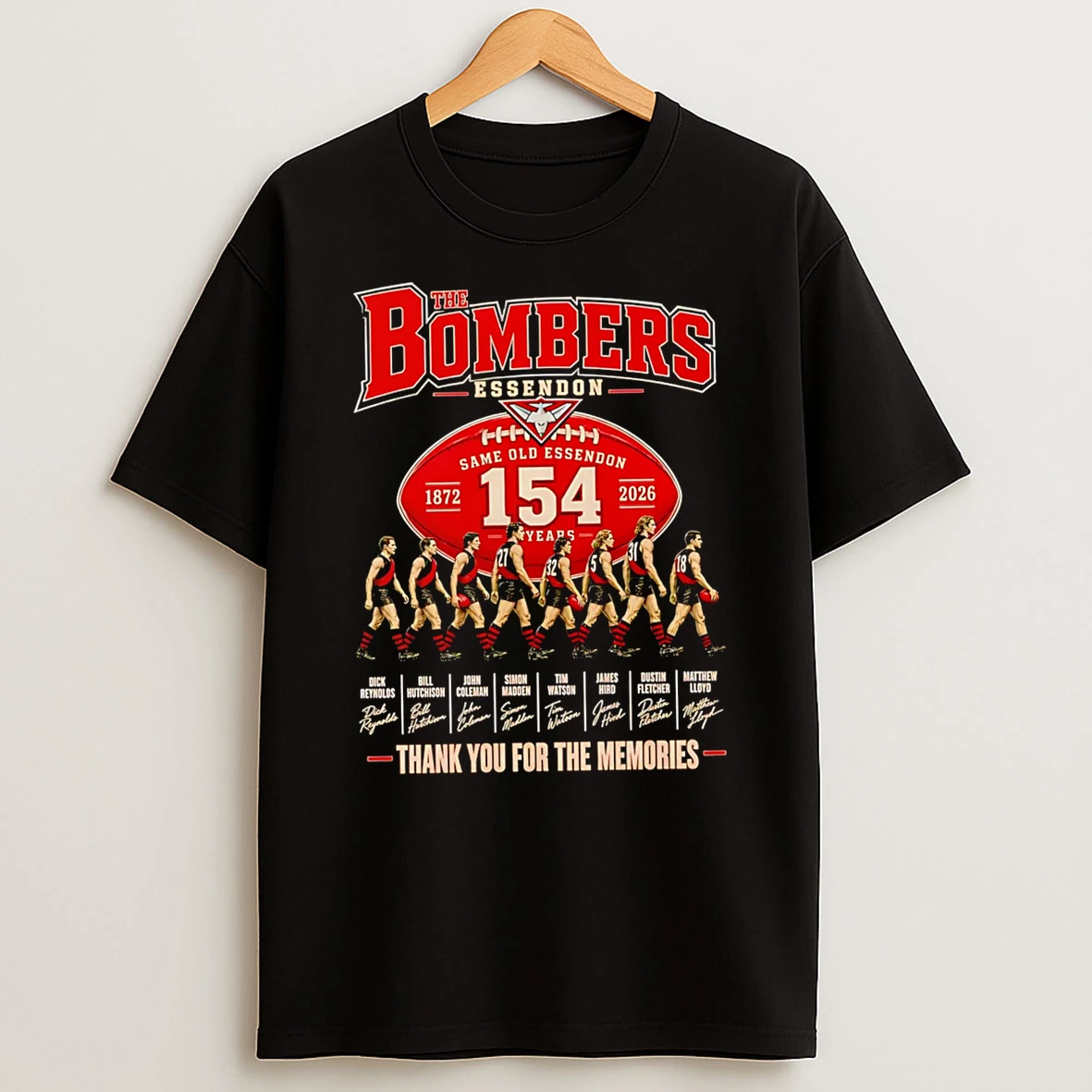 Officials The Bombers Essendon Same Old Essendon 154 Years Thank You For The Memories T Shirt Sweatshirt